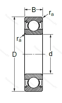 Шариковый однорядный подшипник 80318 (6318 ZZ) в Перми