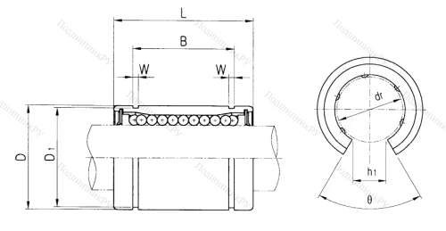Подшипник LM 30 UU OP в Перми