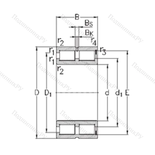 Подшипник роликовый радиальный NNCF 48/530-V от производителя  NKE