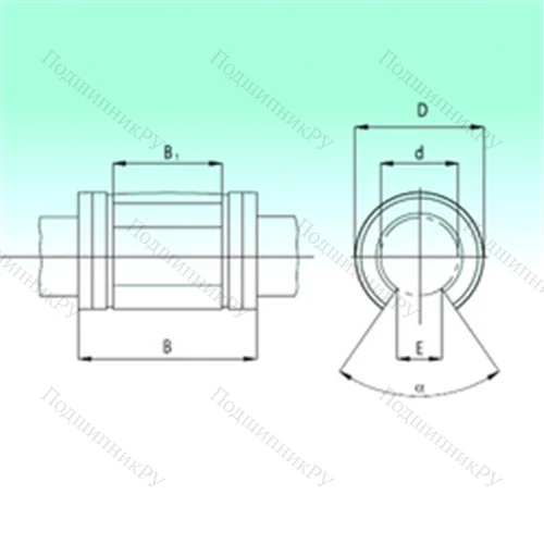 Подшипник шариковый линейный KNO 3068 от производителя  NBS
