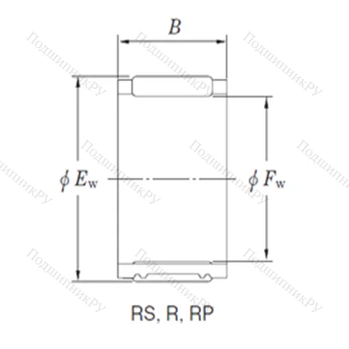 Подшипник игольчатый радиальный RS 222612