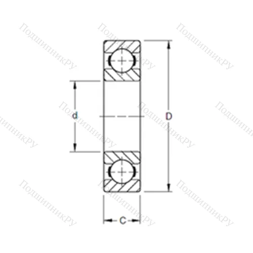 Подшипник шариковый радиальный 33K 4 от производителя  TIMKEN