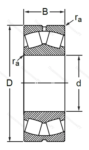 Сферический роликовый подшипник 53508 АН (22208 CCW 33) в Перми