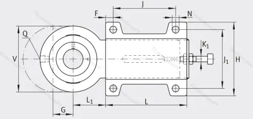 Подшипниковый узел с корпусом-натяжителем PHUSE 25-XL в Перми