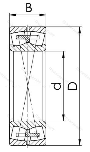 Сферический роликовый подшипник 3003134 Н (23034 MW 33) в Перми Сферический роликовый подшипник 3003134 Н (23034 MW 33) в Перми