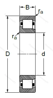 Цилиндрический роликовый подшипник 42524 Л (NJ 2224 M) в Перми