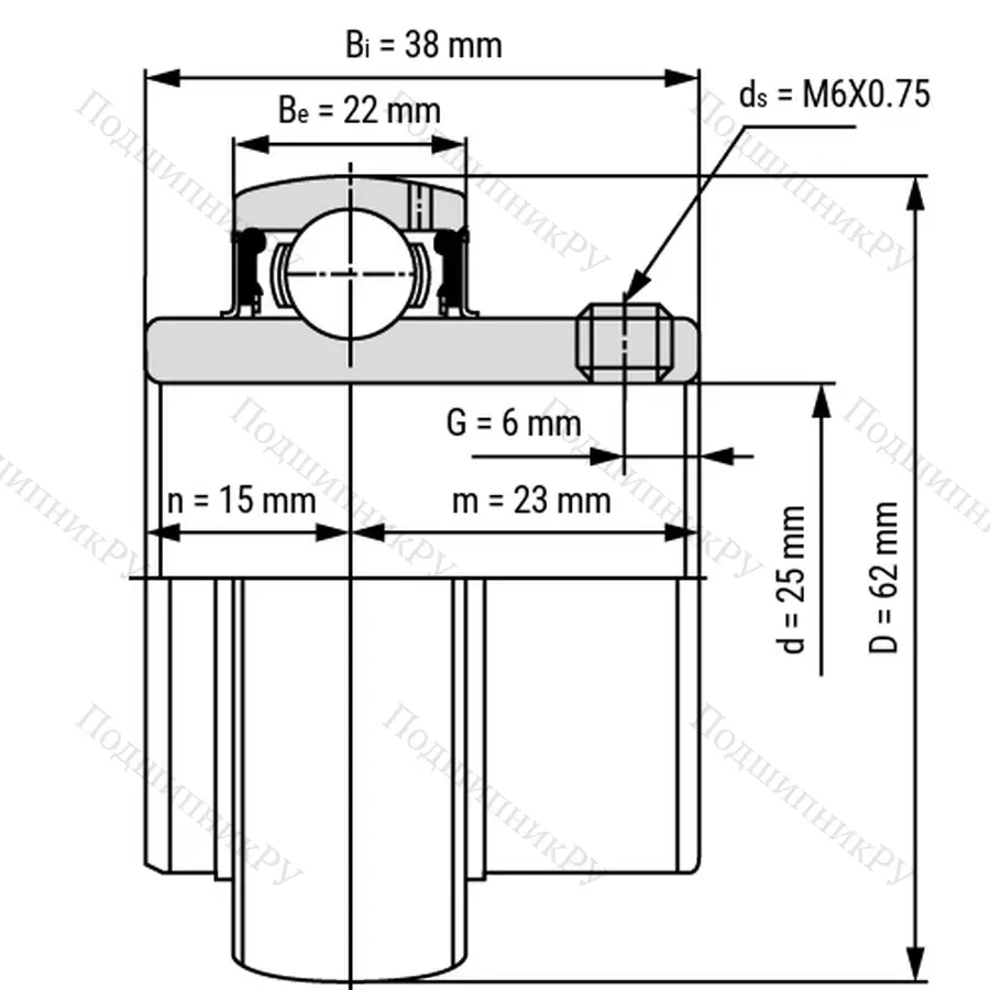 Радиальный шариковый подшипник