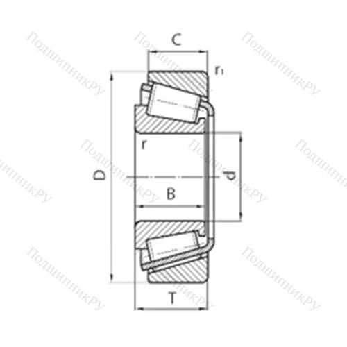 Подшипник роликовый радиально-упорный NP 561514/NP 742592 от производителя  TIMKEN