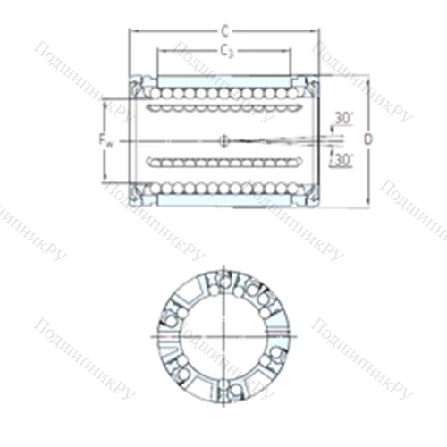 Подшипник шариковый линейный