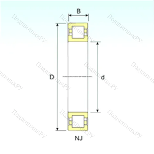 Подшипник роликовый радиальный NUP 19/600 от производителя  ISB