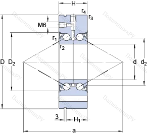 Подшипник BEAM 020068 C-2RSL