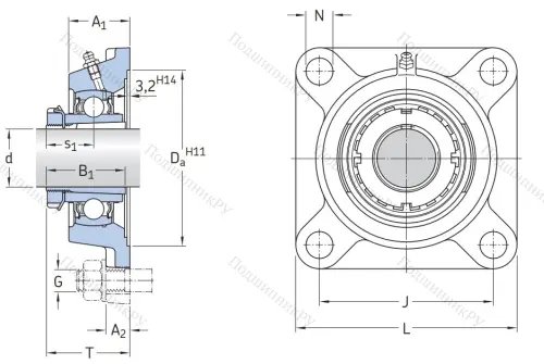 Подшипниковый узел FYJ 35 TF в Перми
