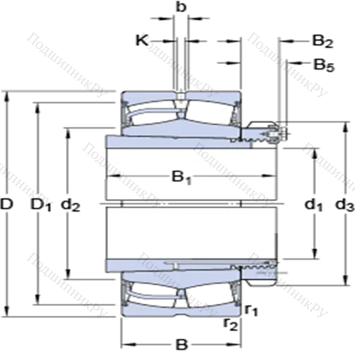 Сферические роликоподшипники на закрепительной втулке 23052-2CS 5K/VT 143 + OH 3052 HE от производителя  SKF Сферические роликоподшипники на закрепительной втулке 23052-2CS 5K/VT 143 + OH 3052 HE от производителя  SKF