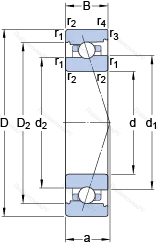 Подшипник 71919 CB/HCP 4A