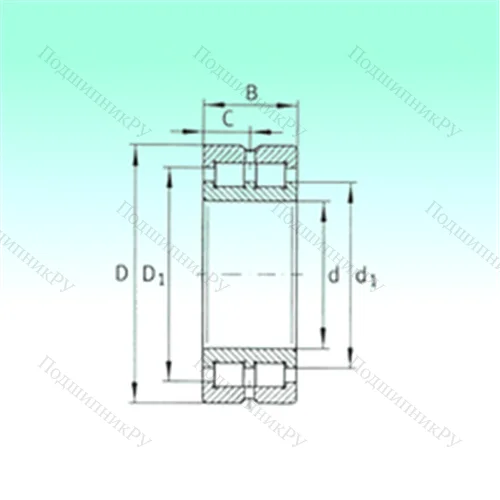 Подшипник роликовый радиальный SL 014934 от производителя  NBS