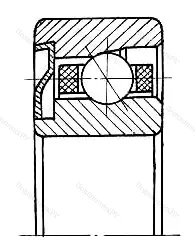 Модификация подшипника 5-606019Е размер 9x24x7 ГПЗ-4 от производителя  ГПЗ-4