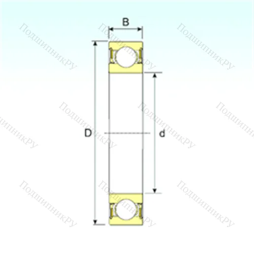 Подшипник шариковый радиальный 6010-2RZ