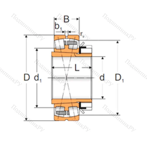 Подшипник роликовый радиальный самоцентрирующийся 23060 ACKMBW 33+H 3060
