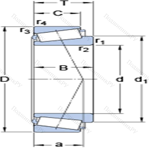 Однорядные конические роликоподшипники 32056 X от производителя  SKF Однорядные конические роликоподшипники 32056 X от производителя  SKF