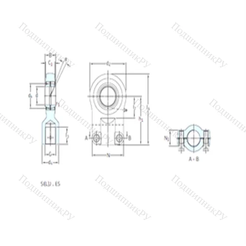 Подшипник скольжения сферический SIQG 63ES от производителя  SKF Подшипник скольжения сферический SIQG 63ES от производителя  SKF