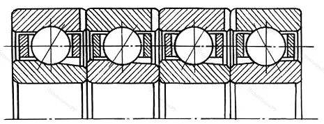 Подшипник  1546908 размер 40x62x48 от производителя  ГПЗ-4