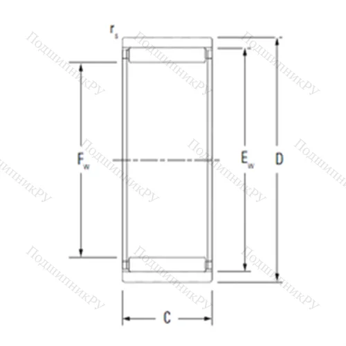 Подшипник игольчатый радиальный RNAO 80X 100X 30