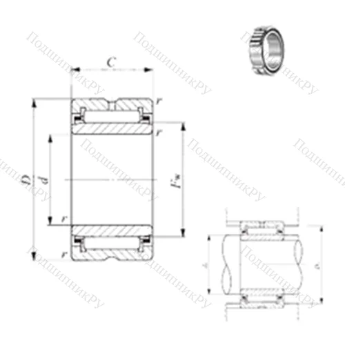 Подшипник игольчатый радиальный TAFI 385320