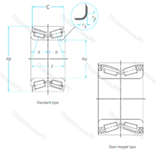 Подшипник роликовый радиально-упорный BTH-1219 от производителя  SKF Подшипник роликовый радиально-упорный BTH-1219 от производителя  SKF