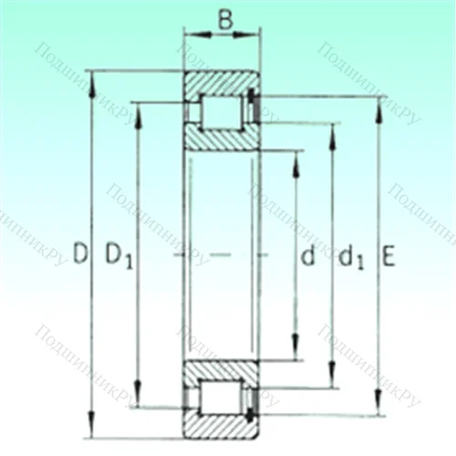 Подшипник роликовый радиальный SL 183022 от производителя  NBS