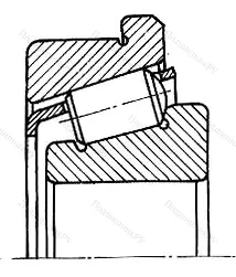 Модификация подшипника 67512М размер 60x110/117x29,75