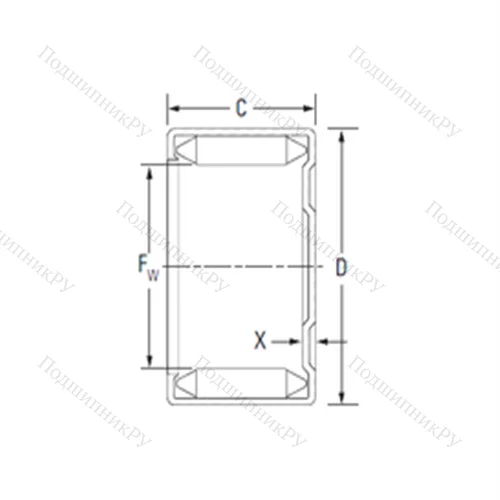 Подшипник игольчатый радиальный M 651