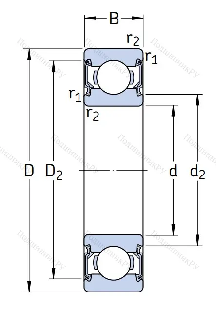 Однорядный шариковый подшипник 6002 2RSLTN 9/C 3VT 162 от производителя  SKF