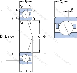 Подшипник 7005 CD/P 4AH