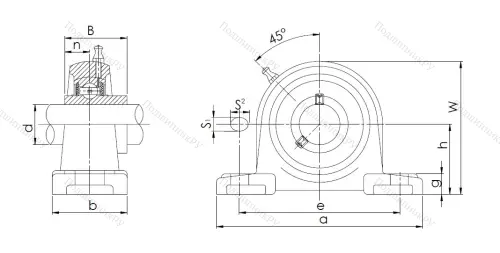 Подшипниковый узел UCP 210 (480210) в Перми