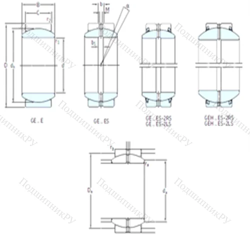Подшипник скольжения сферический GE 220ES-2LS