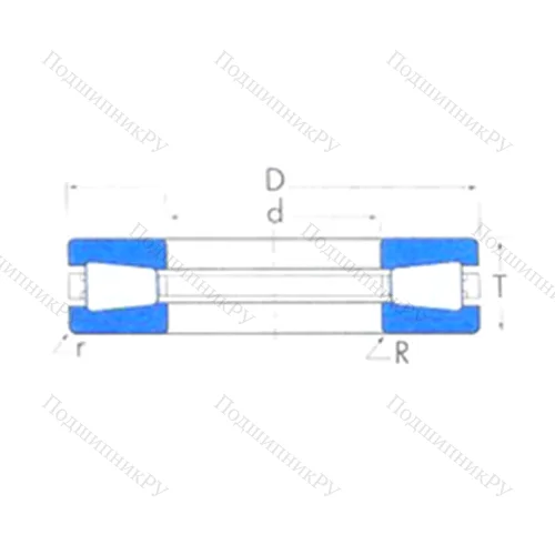 Подшипник роликовый упорный T 911 от производителя  TIMKEN Подшипник роликовый упорный T 911 от производителя  TIMKEN