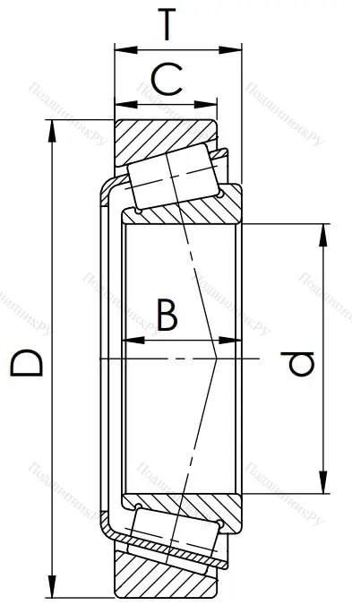 Конический роликовый подшипник 6-7511 А в Перми