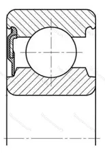 Подшипник 62209 RS размер 45x85x23 от производителя  SKF