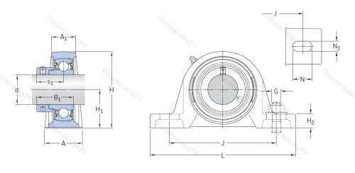Подшипниковый узел SY 45 FM в Перми