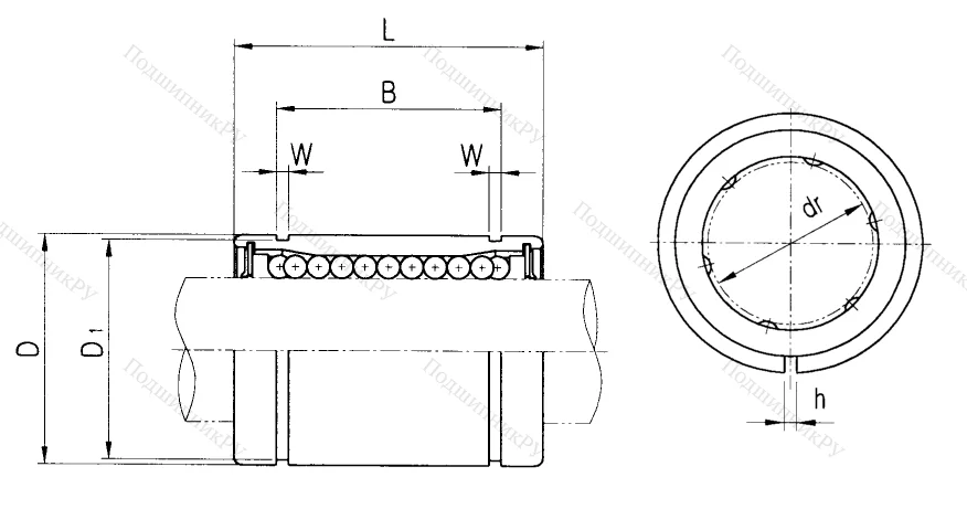 Подшипник LM 40 UU AJ в Перми