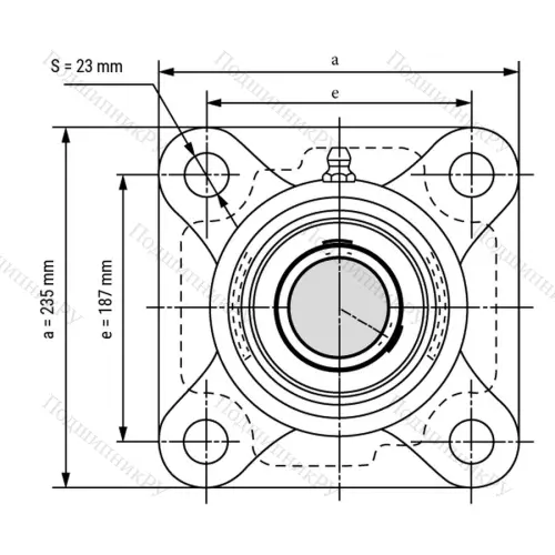 Подшипниковый узел SS-UCF 218 - Вал: 90 мм от производителя  LPZ