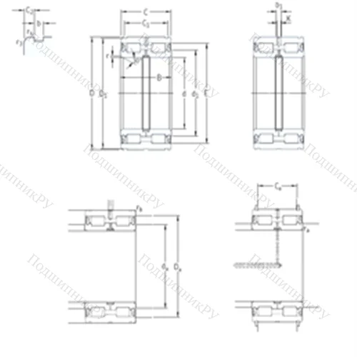Подшипник роликовый радиальный NNF 5038ADA-2LSV от производителя  SKF
