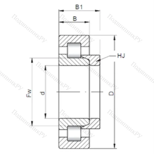 Подшипник роликовый радиальный NH 321 E от производителя  CX