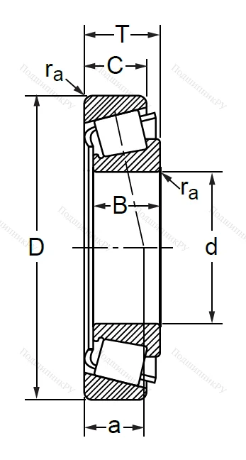 Конический роликовый подшипник 7313 (30313) в Перми