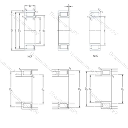 Подшипник роликовый радиальный NCF 18/1120V от производителя  SKF