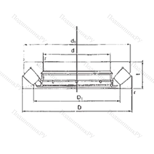 Подшипник роликовый упорно-радиальный 29320M от производителя  FBJ Подшипник роликовый упорно-радиальный 29320M от производителя  FBJ