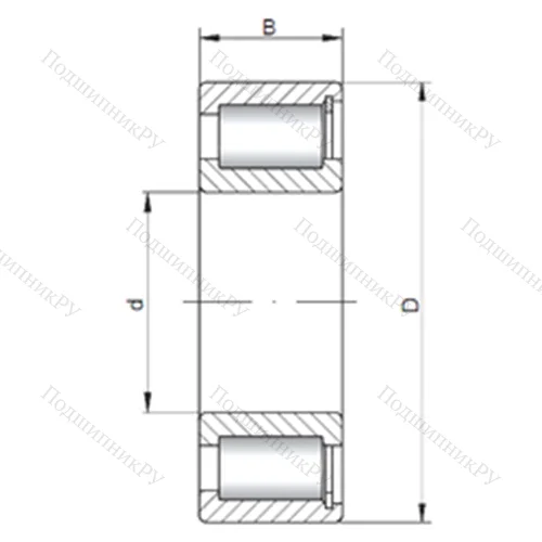 Подшипник роликовый радиальный NCF 2930 V от производителя  CX