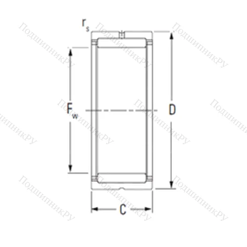 Подшипник игольчатый радиальный NK 25/16