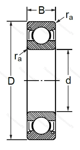 Шариковый однорядный подшипник 76-80317 (6317 ZZC 3) в Перми