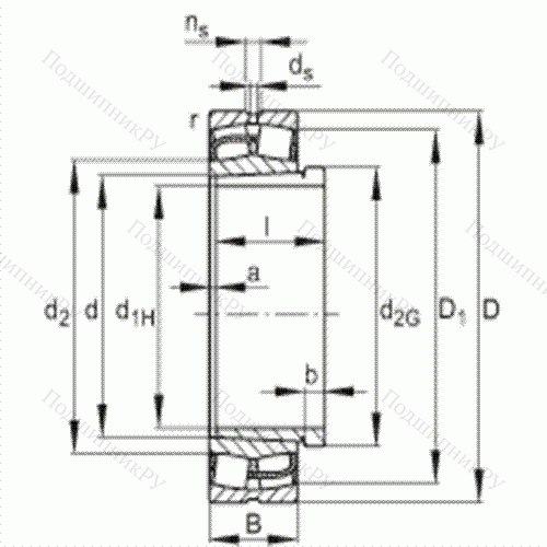 Подшипник роликовый самоустанавливающийся 24024-E 1-K 30 + AH 24024 от производителя  FAG Подшипник роликовый самоустанавливающийся 24024-E 1-K 30 + AH 24024 от производителя  FAG